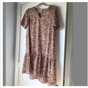 Short Sleeve Tiered Dress